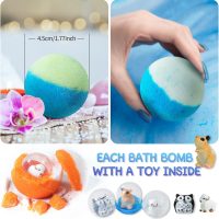 Bath Bomb Gift Set with Toys Inside, 20 Pack Organic Bath Bombs for Kids, Kids Safe Handmade Fizzy Balls for Kid, Ideal Birthday Easter Gift for Boys & Girls - Image 2