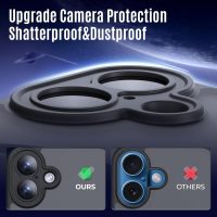 Designed for iPhone 16 Plus Case, Compatible with MagSafe, with Privacy Screen Protectors X2, [Camera Protection] [15FT Military Drop Protection] Shockproof Phone Case, 6.7", Black - Image 4