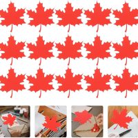 20Pcs Glitter Paper Maple Leaves Cutouts Decorative Fall Leaf Paper Cuts for Autumn Home Decor Craft Projects Thanksgiving Decorations and Fall Decor - Image 4