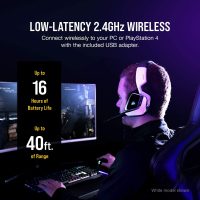 CORSAIR VOID RGB ELITE Wireless Gaming Headset – 7.1 Surround Sound – Omni-Directional Microphone – Microfiber Mesh Earpads – Up to 40ft Range – iCUE Compatible – PC, Mac, PS5, PS4 – Carbon - Image 5