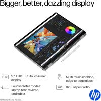 2025 HP OmniBook X Flip (Next Gen Envy x360) 2 in 1 Touchscreen Laptop (16" FHD+, AMD Ryzen AI 5 340 (> Intel i7-1355U), 16GB DDR5, 1TB SSD) AI Copilot+ PC for Creator, Designer, Win 11 Pro - Image 3