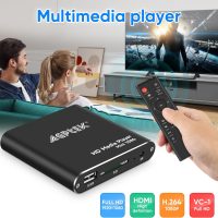 HDMI Media Player, Black Mini 1080p Full-HD Ultra HDMI Digital Media Player for -MKV/RM- HDD USB Drives and SD Cards - Image 2