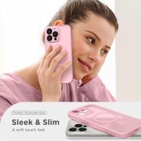 CAPRARO Magnetic for iPhone 15 Pro Max Case, [Compatible with MagSafe] [Full Camera Protection] Shockproof Protective Slim Translucent Matte Phone Case for iPhone 15 Pro Max 6.7'', Peach Pink - Image 7