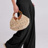 ANRABESS Women Linen Palazzo Pants Summer Boho Wide Leg High Waist Casual Lounge Pant 2025 Beach Travel Vacation Outfits - Image 3
