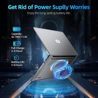 jumper 2025 Laptop, Intel 8-Core Processor(Up to 4.4GHz), 16GB DDR4 512GB NVME SSD, 15.6" FHD IPS Screen, 62.7Wh Battery, WiFi-6, Bluetooth5.1, USB3.2, 4 Stereo Speakers, 2 Memory Slots. - Image 4