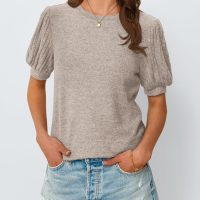 AUTOMET Womens Tops Summer Sweater Long Tunic Dressy Casual Blouses Business Cute Trendy Short Sleeve Shirt 2025 - Image 2