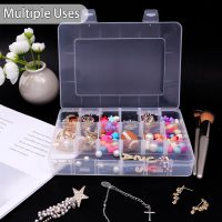 (18 Grids) Plastic Organizer Box with Dividers, Clear Container Storage for Crafts, Jewelry - Image 4