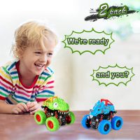 LODBY Dinosaur Toys for 2 3 4 5 Year Old Boys - Monster Truck Toys for Toddlers Boys Ages 2-4-6 - Push and Go Cars Dinosaur Toys for Kids 3-5 Year Old Boy Christmas Birthday Gifts - Image 7
