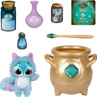 Magic Mixies - Magical Real Misting Gold Cauldron with 8 Inch Non-Electronic Plush Toy. Follow The Spell Book Add The Magic Ingredients. Who Will You Magically Create? - Image 3