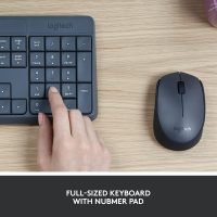 Logitech MK235 Wireless Keyboard and Mouse Combo for Windows, USB Receiver, Long Battery Life, Laptop and PC Keyboard and Mouse Wireless - Image 3