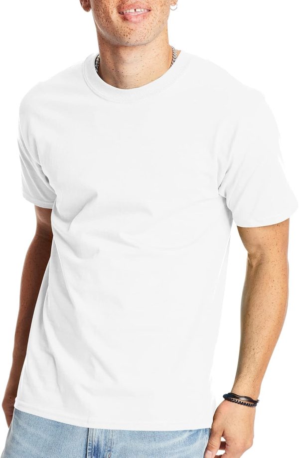 Hanes Men's Beefy-t T-Shirt, Heavyweight Cotton Tee, 1 Or 2 Pack, Big & Tall