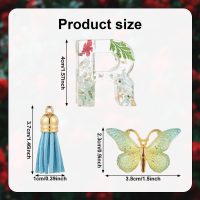 Bottle Chain for Stanley Cups, Cute Letter Charm for Stanley Cup with Butterfly and Tassel Accessories Tumbler Accessories Compatible with Stanley Cup 40oz (R) - Image 2