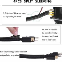 N NOROCME 192 PCS Cable Management Kit 4 Wire Organizer Sleeve,11 Cable Holder,35Cord Clips 10+2 Roll Cable Organizer Straps and 100 Fastening Cable Ties for Computer TV Under Desk, black,clear - Image 5