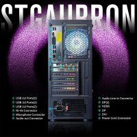 STGAubron Gaming PC Desktop Computer, Intel Core i7 up to 3.9 GHz, Radeon RX 580 8G, 16G RAM, 512G SSD, WiFi, Bluetooth 5.0, RGB Fan x6, Windows 10 Home - Image 6