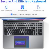 16 Inch Laptop Computer, Gaming Laptop 2025, 16GB RAM 1TB SSD, N150 Processor(Up to 3.6GHz), FHD 1920 * 1200, 180° Open, Backlit, BT4 WIFI5, Windows 11 Pro, 6000 mAh Battery, Student - Image 4