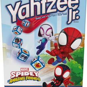 Hasbro Gaming Spidey and His Amazing Friends Yahtzee Jr.Marvel Edition Board Game for Kids, Ages 4 and Up (Amazon Exclusive)