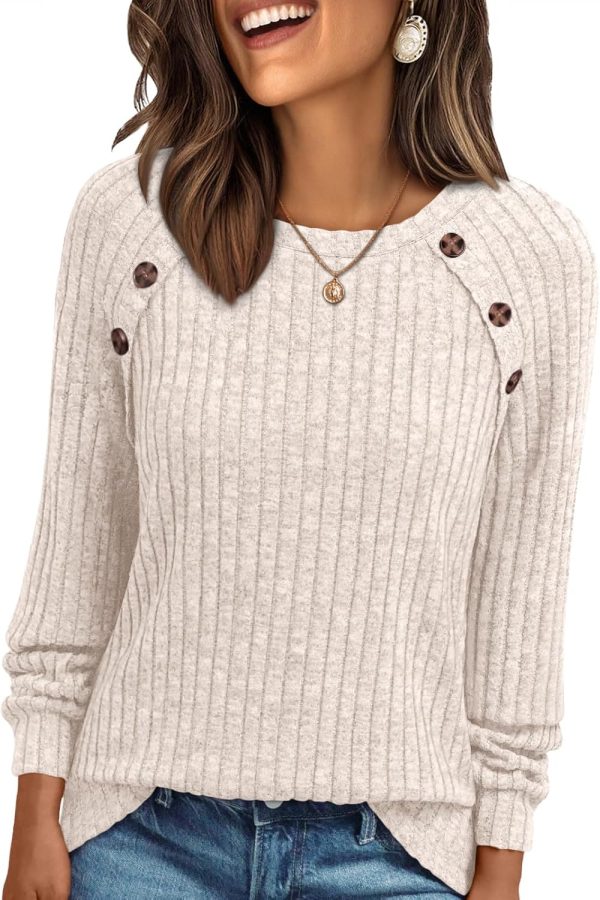 AUTOMET Womens Long Sleeve Shirts Dressy Casual Formal Tops Lightweight Sweaters Early Fall Outfits 2025 Winter Clothing