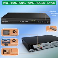 Blu Ray DVD Player, WISCENT Full HD 1080p Home Theater Disc System, Region A/1 Blu-Rays,HD Blu-Ray DVD Player for TV with Coaxial Audio/HDMI/AV/Output, USB Input, Built-in PAL NTSC - Image 4
