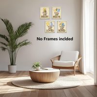 Winnie Wall Art Decor Set of 4 the Pooh Sign You Are Kind Brave Wall Art Posters for Room Nursery (8x10 Unframed) - Image 6