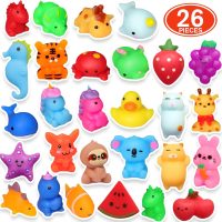 Squishies, 26 Pack Mochi Squishy Toys - Kawaii Cat Squishys Slow Rising Animals - Party Favors, Goodie Bag, Birthday Gifts, Mini Squishies Stress Reliever Toy - Image 3