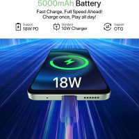UMIDIGI G9T Cell Phone, Android 14 Smartphone Unlocked, 6.75" HD+ 90Hz Display, 5000mAh Battery, 18W Fast Charging, 8(4+4)+128GB/1TB TF, 13MP Camera, AI Face & Fingerprint Unlock, 4G Dual SIM, GPS - Image 5