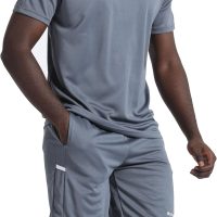 BUYJYA Men's Workout Clothes Athletic Shorts Shirt Set 3 Pack Basketball Football Training Running Gym Christmas gifts - Image 3