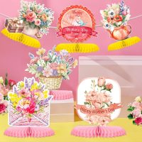 KOOY 12 PCS Mothers Day Decorations Mothers Day Centerpiece for Mothers Day Table Party Decorations Mothers Day Honeycomb Centerpiece for Mothers Day Decoration - Image 5