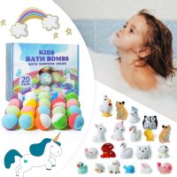 Bath Bomb Gift Set with Toys Inside, 20 Pack Organic Bath Bombs for Kids, Kids Safe Handmade Fizzy Balls for Kid, Ideal Birthday Easter Gift for Boys & Girls - Image 3