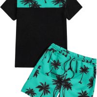 Floerns Men's Shirt and Shorts 2 Piece Sets Graphic Print Beach Outfits - Image 5