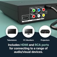 2025 Model HDMI DVD Player for TV | 1080P Region Free DVD-Players for Smart TV | Mini DVD Player with USB, CD & MP3 | HDMI Cable, RCA Cable & Remoted Control | MAJORITY DVD - Image 6