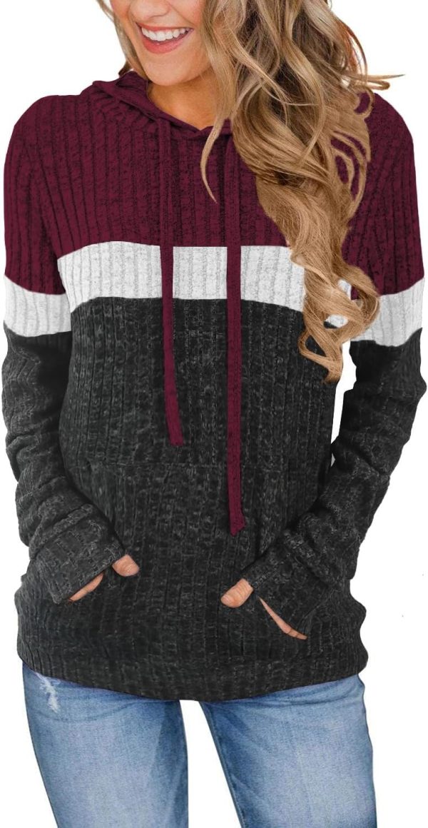 Lylinan Womens Cozy Textured Sweaters Fall Fashion Hoodies Trendy Outfits S-XXL