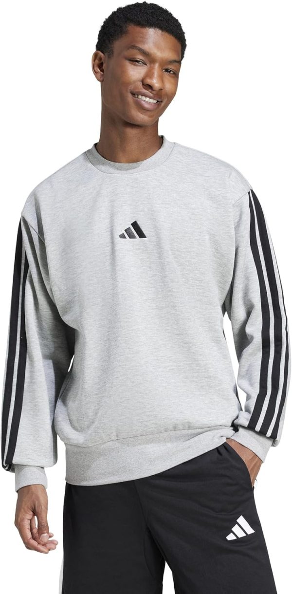 adidas Men's Essentials 3-Stripes Fleece Sweatshirt