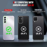 LeYi Compatible for Samsung Galaxy A14-5G Phone Case: Galaxy A14 Case with [2 Pack] Tempered Glass Screen Protectors, Magnetic Stand & Slide Camera Cover Funda para A 14 5G Android Cell, Black - Image 2