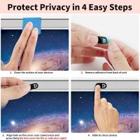 Webcam Cover (3 Pack), 0.03 inch Ultra Thin Laptop Camera Cover Slide for iPhone iPad MacBook Pro Computer iMac Cell Phone PC Accessories Camera Blocker Slider, Great for Privacy - Black - Image 5