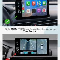 CDEFG for 2026 Honda HR-V Screen Protector Matte 9-Inch Touch Screen Tempered Glass Anti Glare for 2026 Honda HR-V (LX,Sport,EX-L)/ 2025 Acura ADX Accessories Navigation Display Anti-Fingerprint 9H Hardness - Image 2