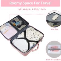 Taygeer Travel Backpack for Women, Carry On Backpack with USB Charging Port & Shoe Pouch, TSA 15.6inch Laptop Mochila Flight Approved, Nurse Bag Casual Daypack for Weekender Business Hiking, Pink - Image 4