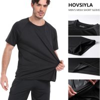 1/5 Pack Running Shirts Men Sport Tops Dry Fit Gym Wicking Athletic T Shirts Breathable Cool Workout Shirts - Image 3
