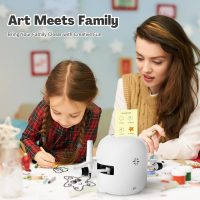 Drawing Robot for Kids with 150 Cards, Voice Interactive Educational Drawing Machine, Montessori Painting Learning Toys for 3 4 5 6 7 8 Year Old Boys Girls Birthday Party - Image 6