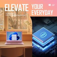 Laptop Computer, Windows 11 Laptop, 8GB+128GB, Intel Celeron Dual core Processors, 10" Laptops, Bluetooth WiFi Webcam HDMI, and Laptop Bag,Mouse, Mouse Pad, Headphone（Rose Gold） - Image 2