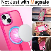 BENTOBEN Magnetic for iPhone 15 Plus Case, iPhone15Plus Phone Case Compatible with MagSafe, Translucent Matte Protective Cover Shockproof Women Girl Cute Case for iPhone 15Plus 6.7", Hot Pink - Image 3