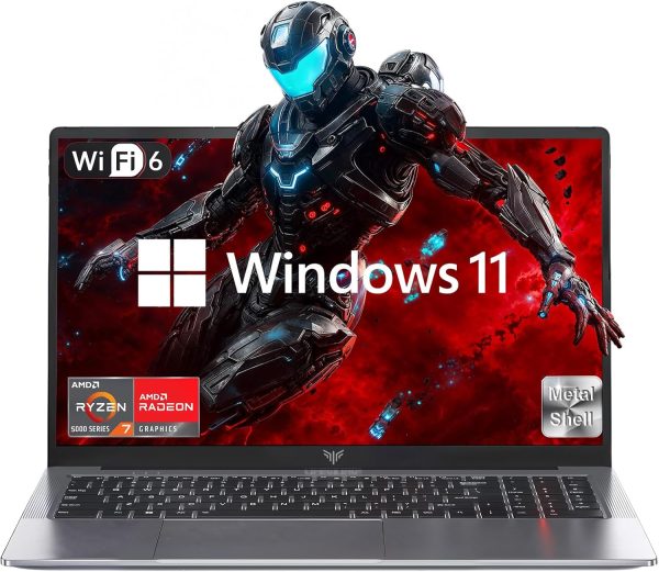 2025 AMD Laptop, 16.1inch Laptop Computer with AMD Ryzen 7 5000 Series(8C/16T, Up to 4.3GHz), 16GB RAM 512GB NVMe SSD Windows 11 Laptop, Radeon RX Vega 8 Graphics,WiFi 6, Backlit KB