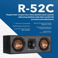 Klipsch Reference 5.2 Home Theater System, Bundle 2X R-625FA Floorstanding 2X R-12SW Subwoofer, R-52C Center, R-41M Bookshelf Speakers, and Integra DRX 3.4 100W 9.2-Channel 8K Network AV Receiver - Image 3