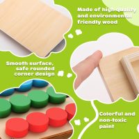 V-Opitos Color Matching Puzzle Toys, Montessori Brain Teasers Game for Kids Age 3, 4, 5, 6, 7 Years Old, Road Trip Toys for Boys & Girls, Handheld Games for Travel, Ideal Christmas, Birthday Gifts - Image 4