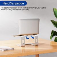 BESIGN LS03 Aluminum Laptop Stand, Ergonomic Detachable Computer Stand, Notebook Riser Compatible with Air, Pro, Dell, HP, Lenovo More 10-15.6" Laptops, Silver - Image 6