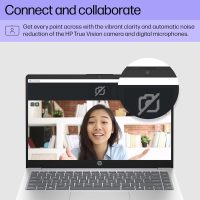 HP 14 inch Laptop, HD Touchscreen Display, AMD Ryzen 5 7520U, 8 GB RAM, 512 GB SSD, AMD Radeon Graphics, Windows 11 Home, Natural Silver, 14-em0499nr - Image 7