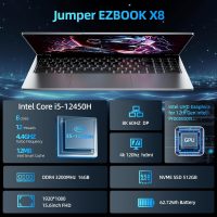 jumper 2025 Laptop, Intel 8-Core Processor(Up to 4.4GHz), 16GB DDR4 512GB NVME SSD, 15.6" FHD IPS Screen, 62.7Wh Battery, WiFi-6, Bluetooth5.1, USB3.2, 4 Stereo Speakers, 2 Memory Slots. - Image 2