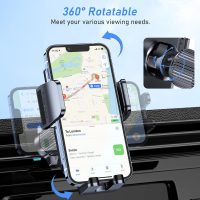 Car Phone Holder Mount, Super Stable Air Vent Cell Phone Car Mount with 2025 Metal Hook Clip, 360° Rotation,One Button Release for iPhone, Galaxy, Google, and All Other Smartphones - Image 5