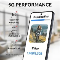 TCL 60 XE NXTPAPER 5G Cell Phone, 128GB Unlocked Android Smartphone, 6.8" 120Hz Paper-Like Display, AI Features, 5010mAh Battery, 8GB RAM + 8GB Expansion, Advanced Camera System, Space Blue - Image 7