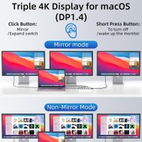 14 in 1 USB C Docking Station - Dual Monitor, Triple Display, 8 USB C/A Ports, Ethernet, Audio - For MacBook, Dell, HP, Lenovo, Surface - Image 4