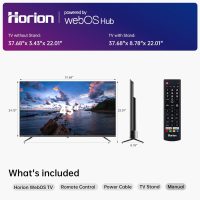 HORION 43 inch Smart TV, 4K UHD LED TV with WebOS 22, Ultra Slim Television with Mega Contrast, HDR10, Dolby Audio - Streaming Live, Bluetooth, Hdmi, WiFi ((P6D Series, 2025) - Image 7